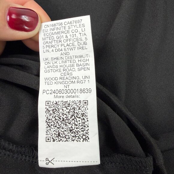 Black Short Sleeve Bodysuit Women’s Size L - Picture 7 of 10